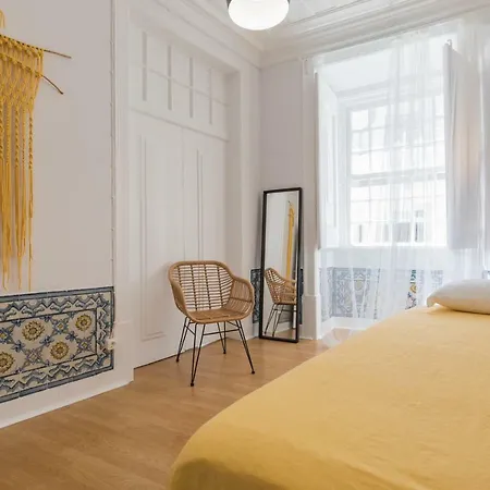Apartment Blue Tiles In Center Lissabon
